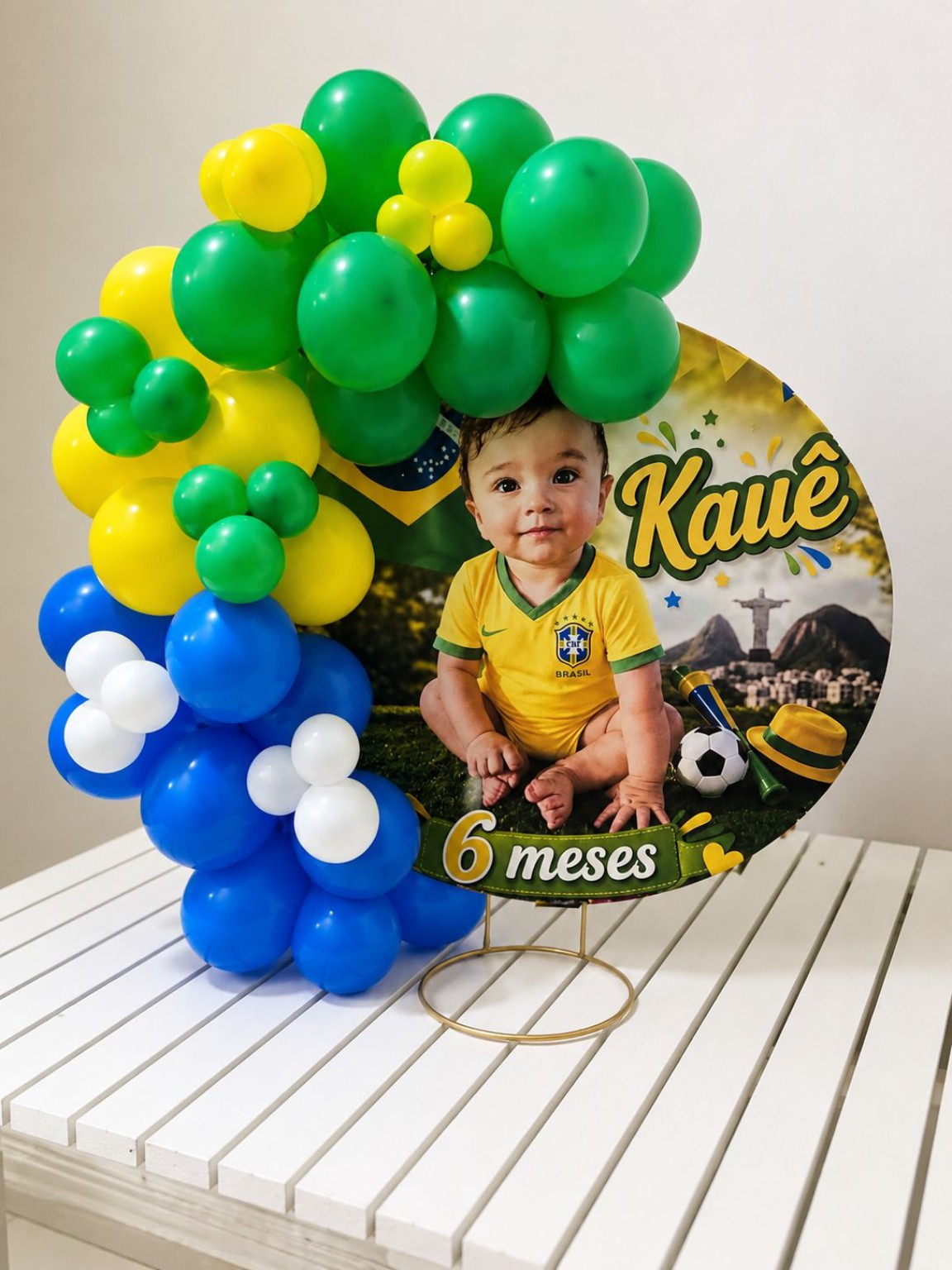 Painel personalizado tema Brasil com balões